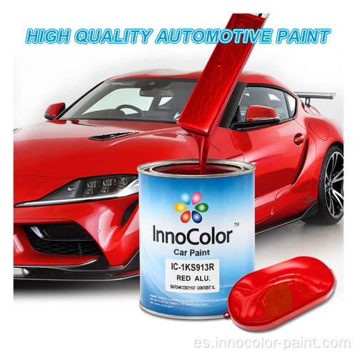 Pintura de automóvil rojo radiante de un solo componente para un renovado automotriz